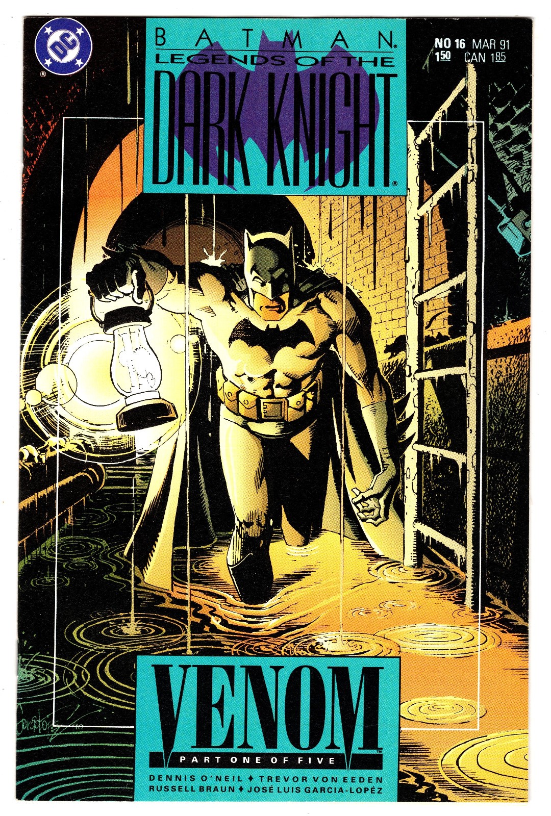 BATMAN Legends of the Dark Knight # 16 - DC 1991 (vf) Venom Pt. 1 (B)