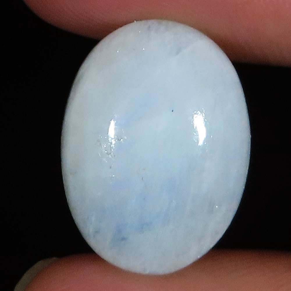19.30 Cts 100% Natural Moonstone Oval Cabochon Loose Gemstone 14x19x7 mm NF648