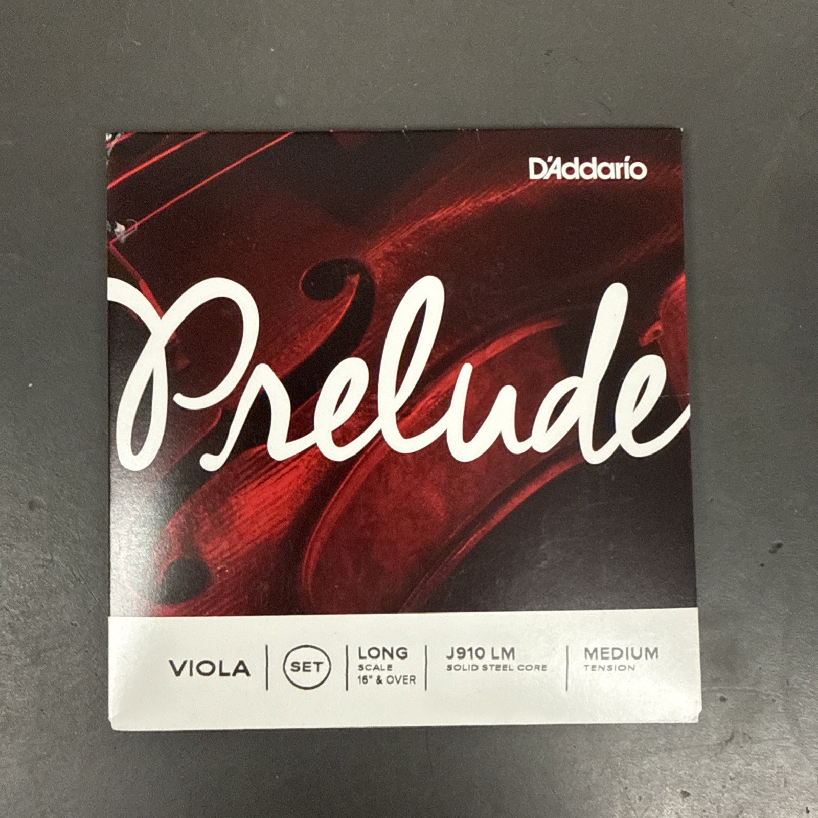 D'Addario J910 Prelude Viola String Set - Long Scale (16-17 inch)