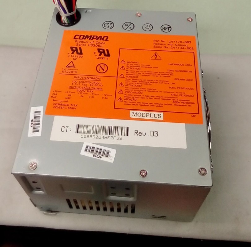 Compaq Power Supply 247179-002  200W REV D3