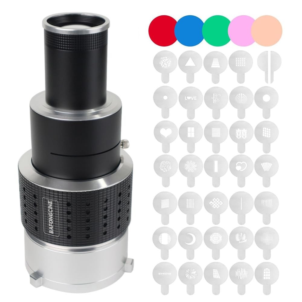 Optical Bowens Mount Projector Attachment Spotlight Conical Optical Snoot Pho...