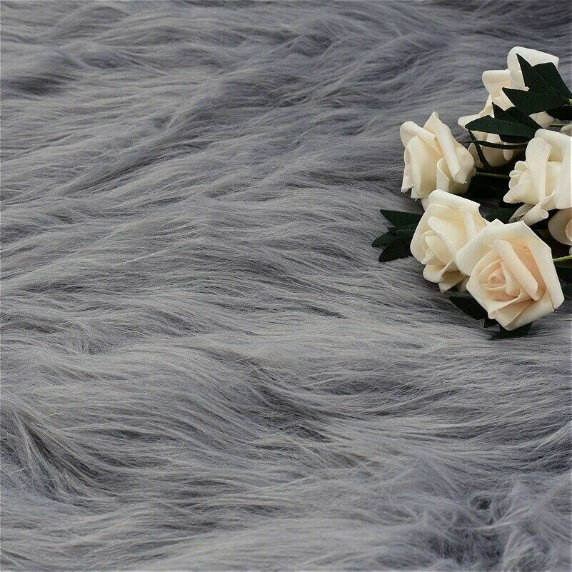 Plush Faux Fur Fabric DIY Fluffy Toy Display Photography Background Prop New
