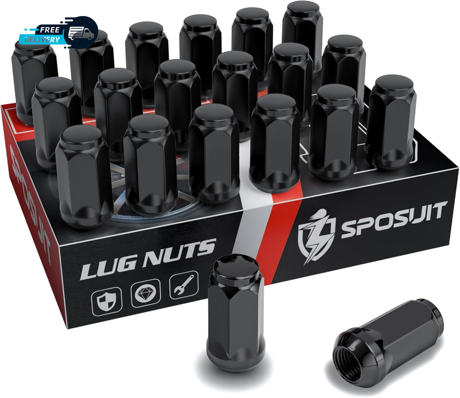 M14X1.5 Lug Nuts for 2005 2024 Dodge Charger 2008 2023 Challenger