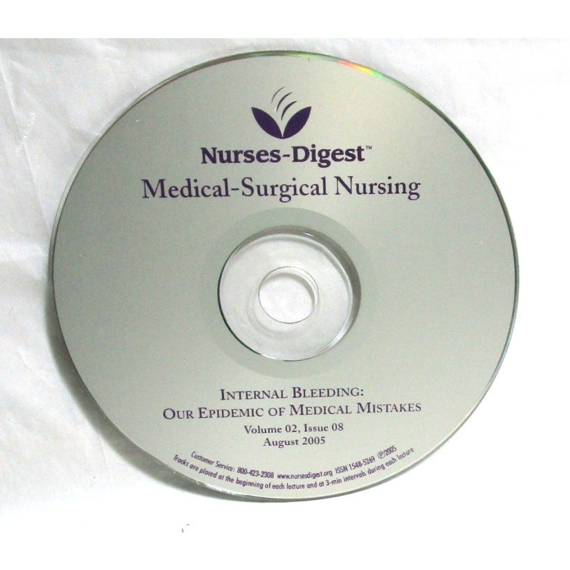 Nurses Digest CD Internal Bleeding Continuing Education 2005 Medical Ephemera