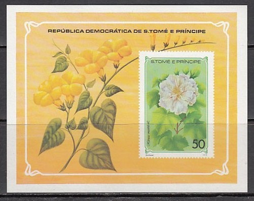 Sao Tome And Principe - Yvert 10 ** Mnh Flowers