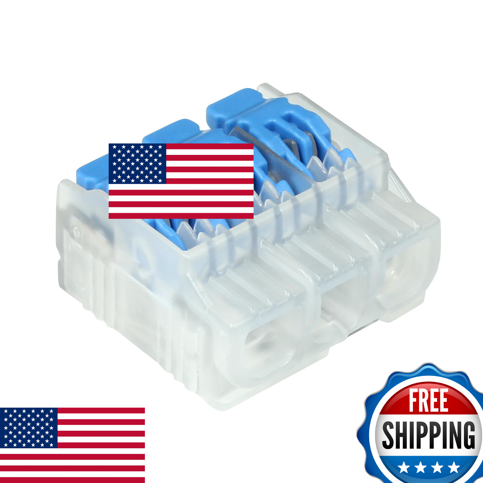 IDEAL In-Sure Lever Wire Connector 12 AWG 3-Port (30-10L23) Box of 100