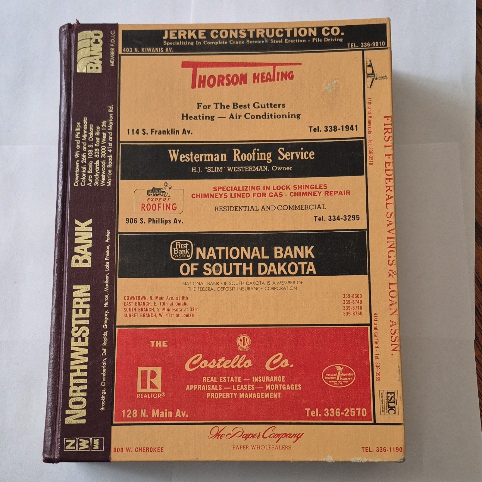 R.L. Polk & Co. Sioux Falls South Dakota City Directory 1977