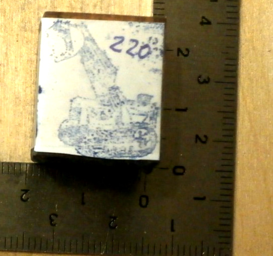 letterpress stamp #220 track loader
