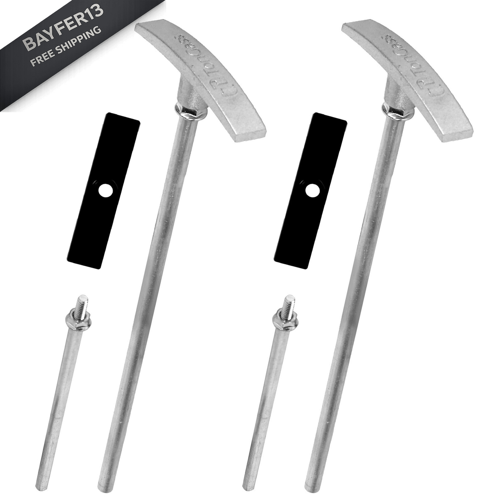 TonGass 2-Pack Universal Fit RV Waste Valve Replacement 3 inches, Aluminum 