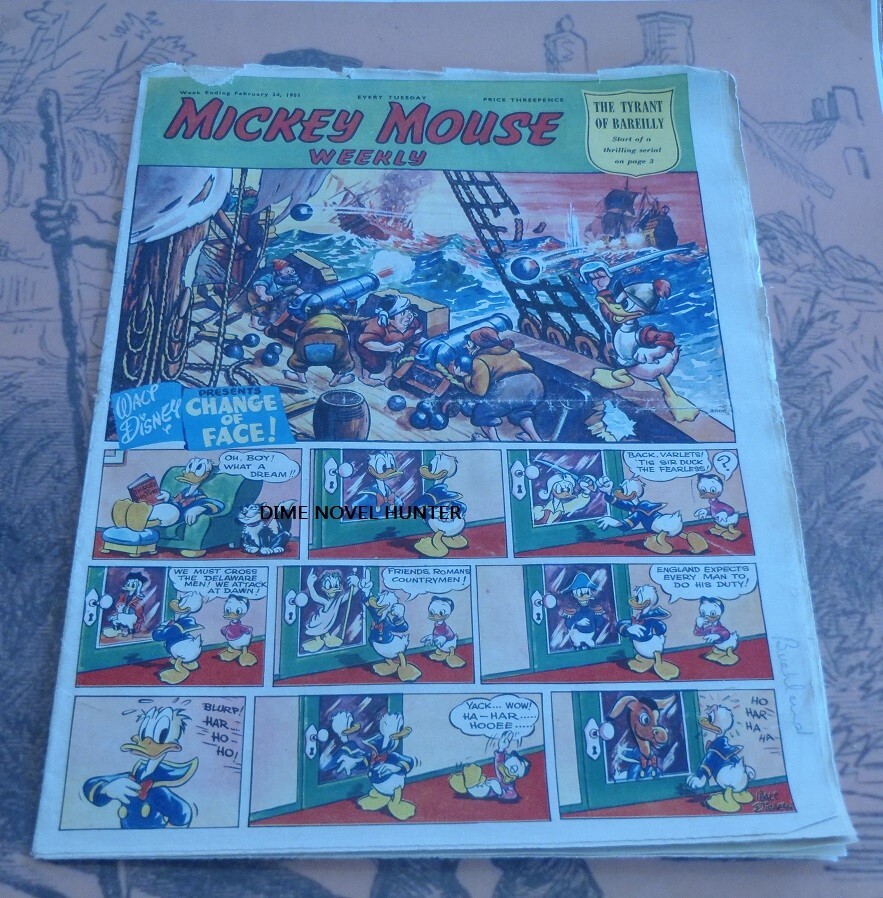 MICKEY MOUSE WEEKLY UK COMIC 02-24-1951 DONALD DUCK GOOFY PINOCCHIO DISNEY