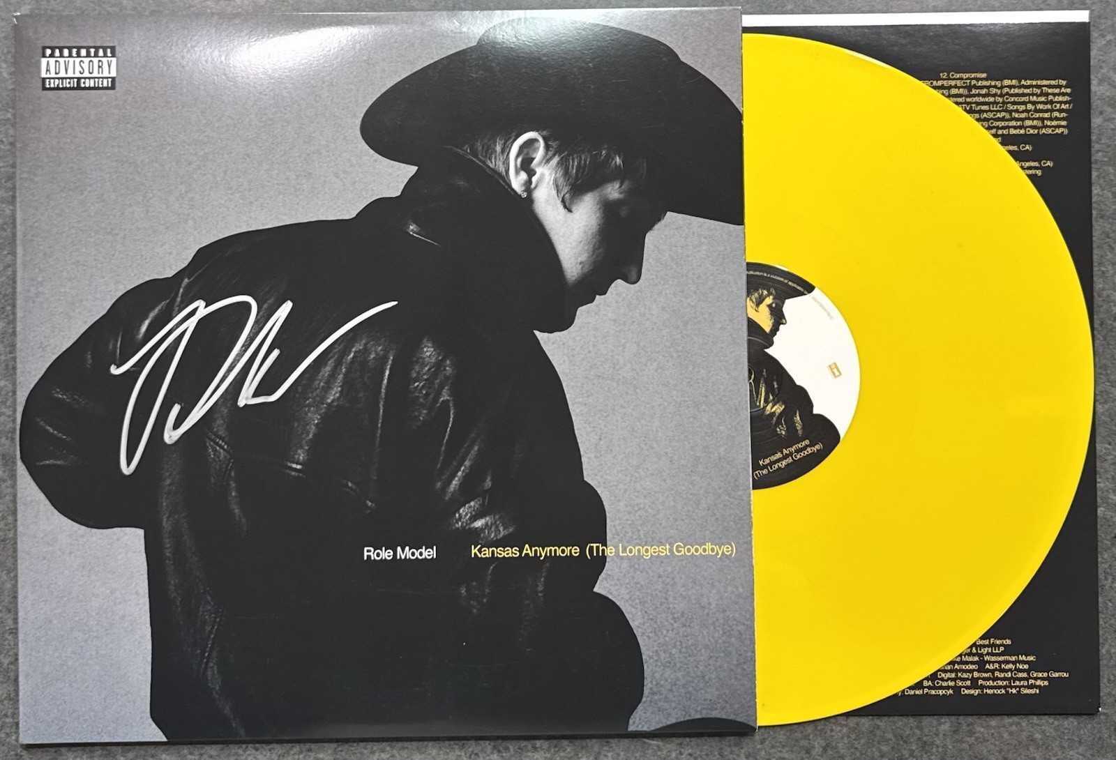 ROLE MODEL SIGNED KANSAS ANYMORE THE LONGEST GOODBYE VINYL LP - BECKETT COA