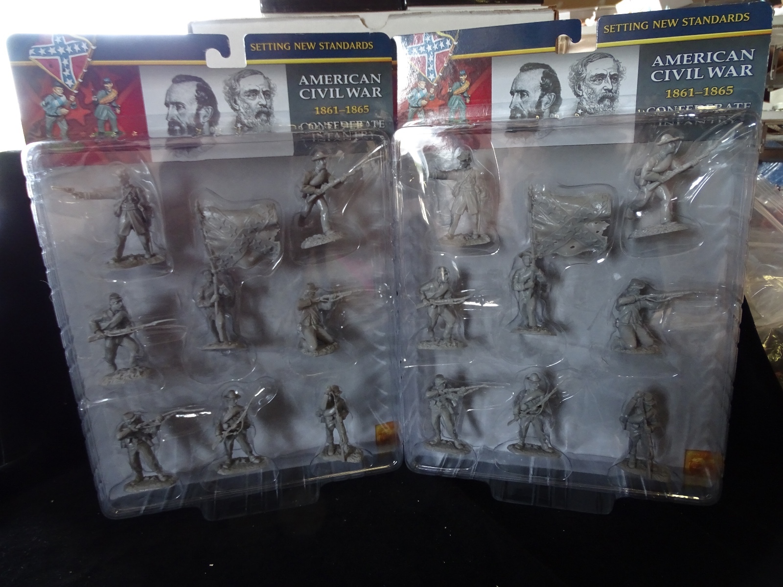 CONTE CONFEDERATE American Civil WAR LEE CSA 16 FIGs Plastic Set#1 MINT in BAGS