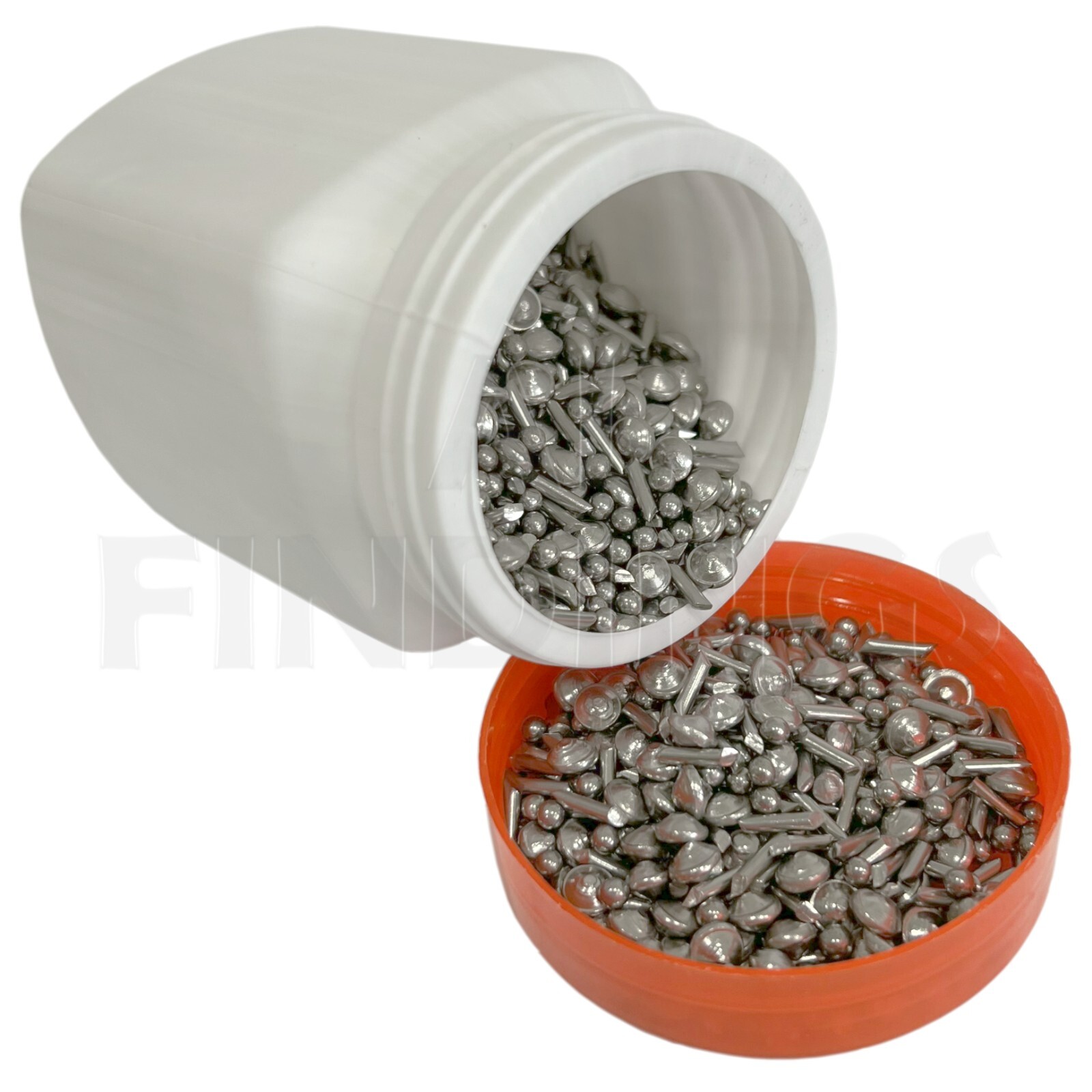 Mixed Stainless Steel media bearings ball shot cross pin tumbler polishing 1kg