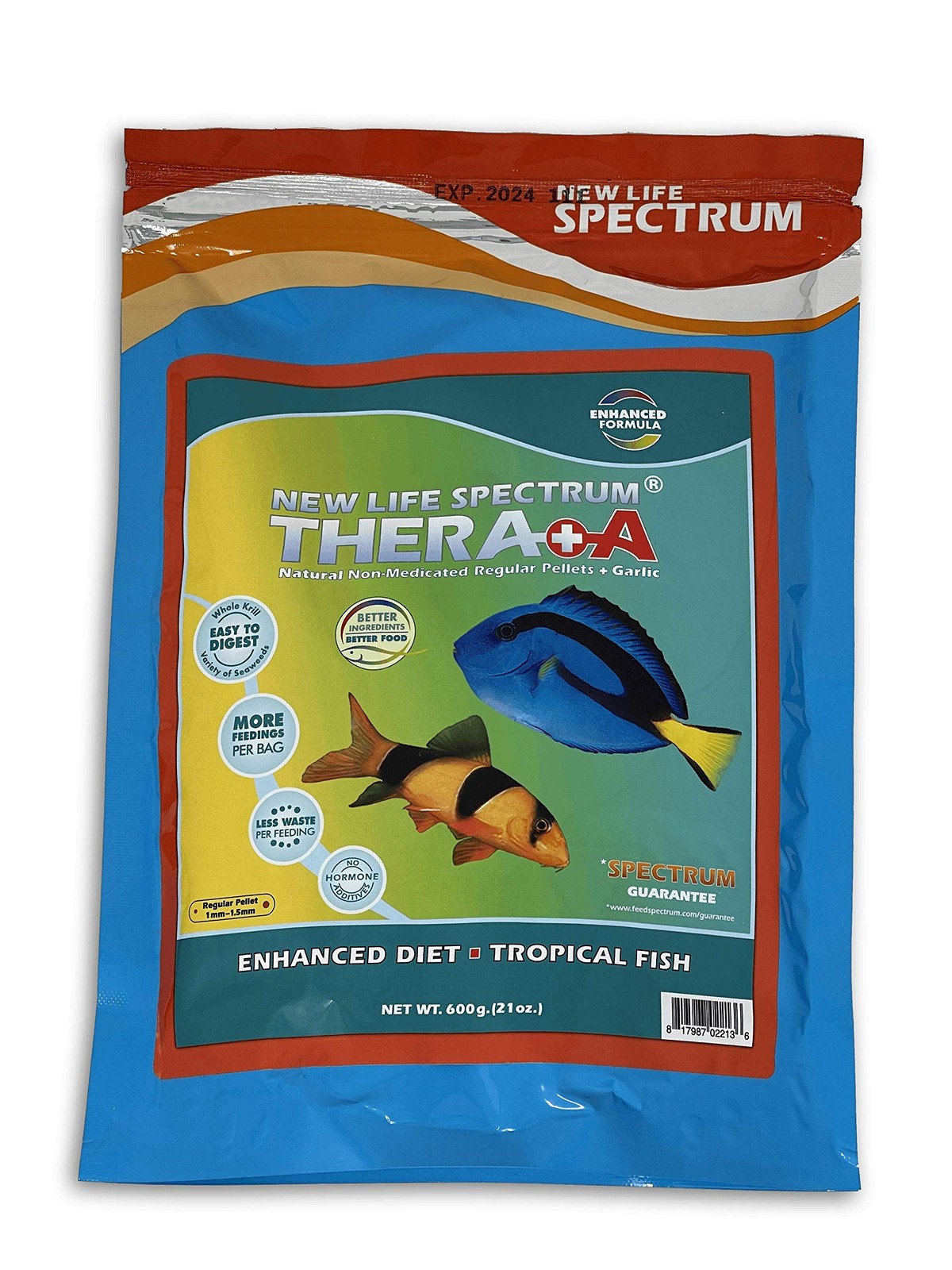 Thera+A Regular 1mm Pellet Fish Food for Fresh & Saltwater Fish 600g