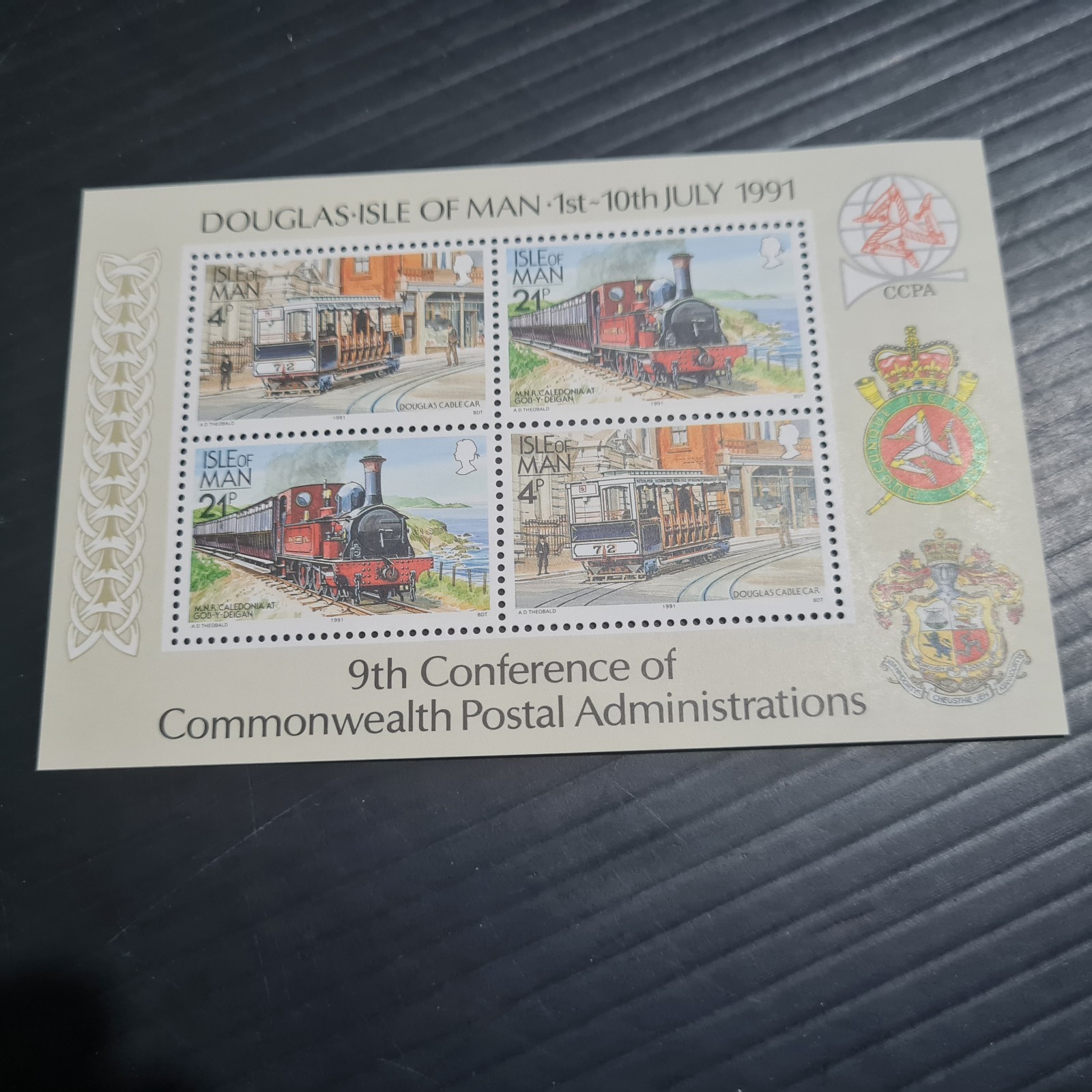 ISLE OF MAN 1991 SG MS484 POSTAL ADMIN  MNH