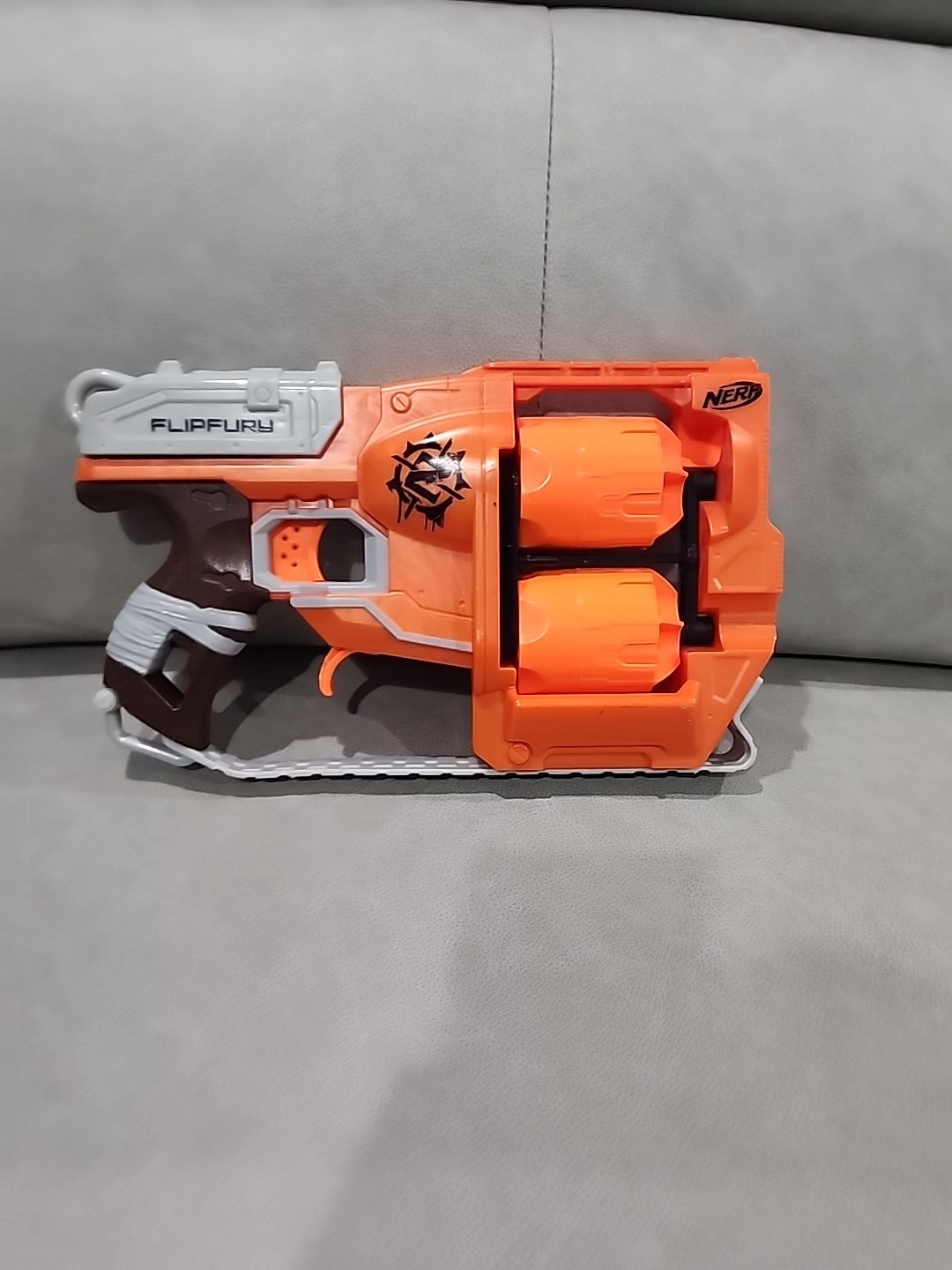 Flipfury Duel NERF Zombie Strike Blaster Pistol Gun Revolver
