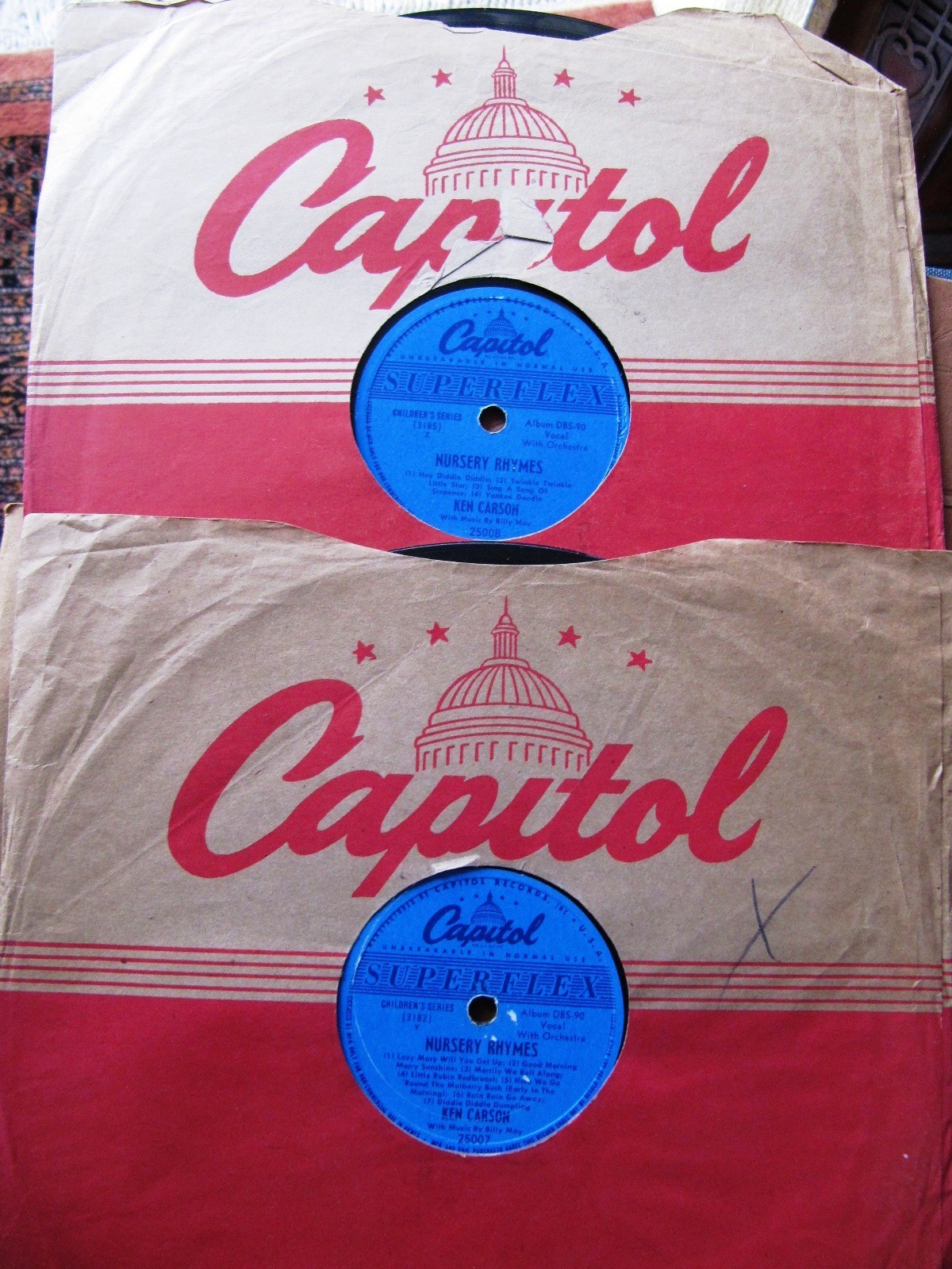 KEN CARSON Nursery Rhymes Diddle Dumplin MARY HAD A LITTLE LAMB Capitol DBS-90