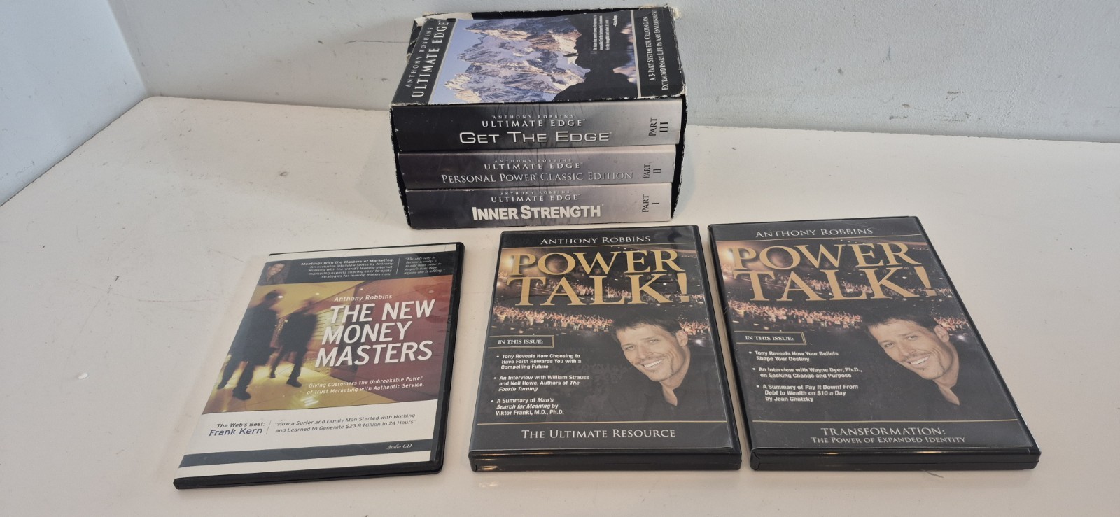 Anthony Robbins Ultimate Edge Powertalk Power Talk The New Money Masters Cd Lot