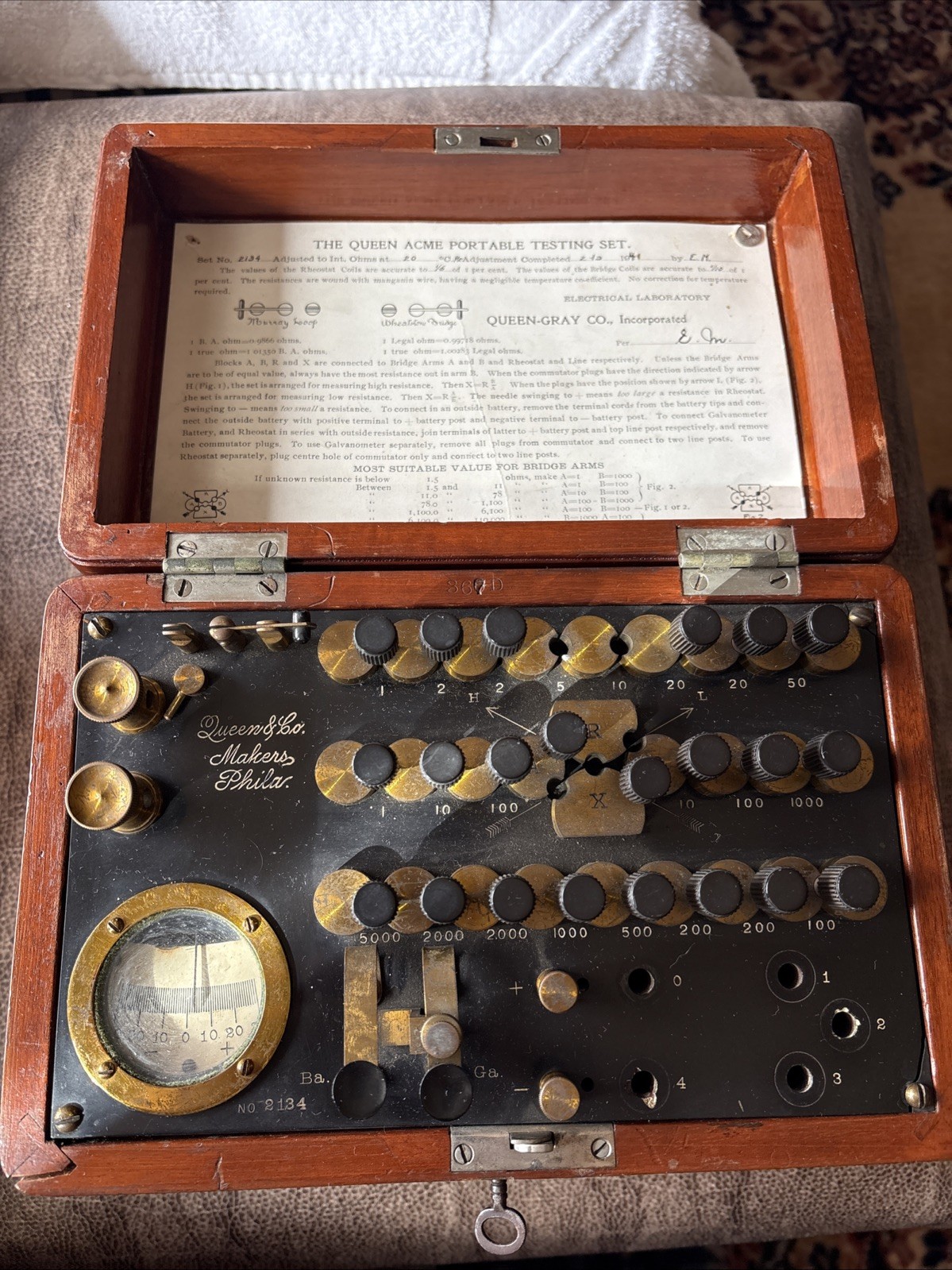 The Queen Acme Portable Testing Set Electoral Laboratory 