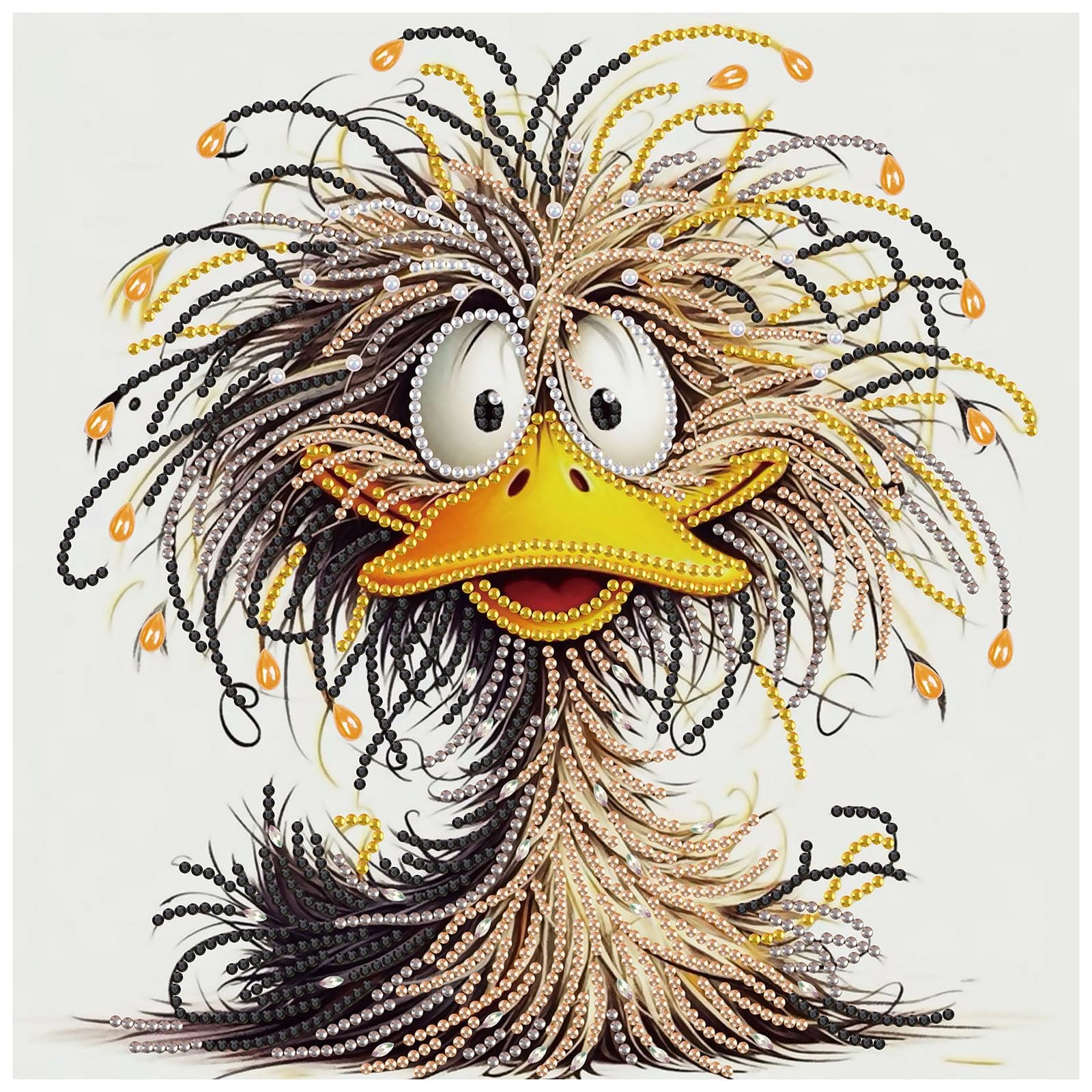 Sanjee 5D Special Shape Diamond Art Kits for 11.8 inches x inches, Duck 