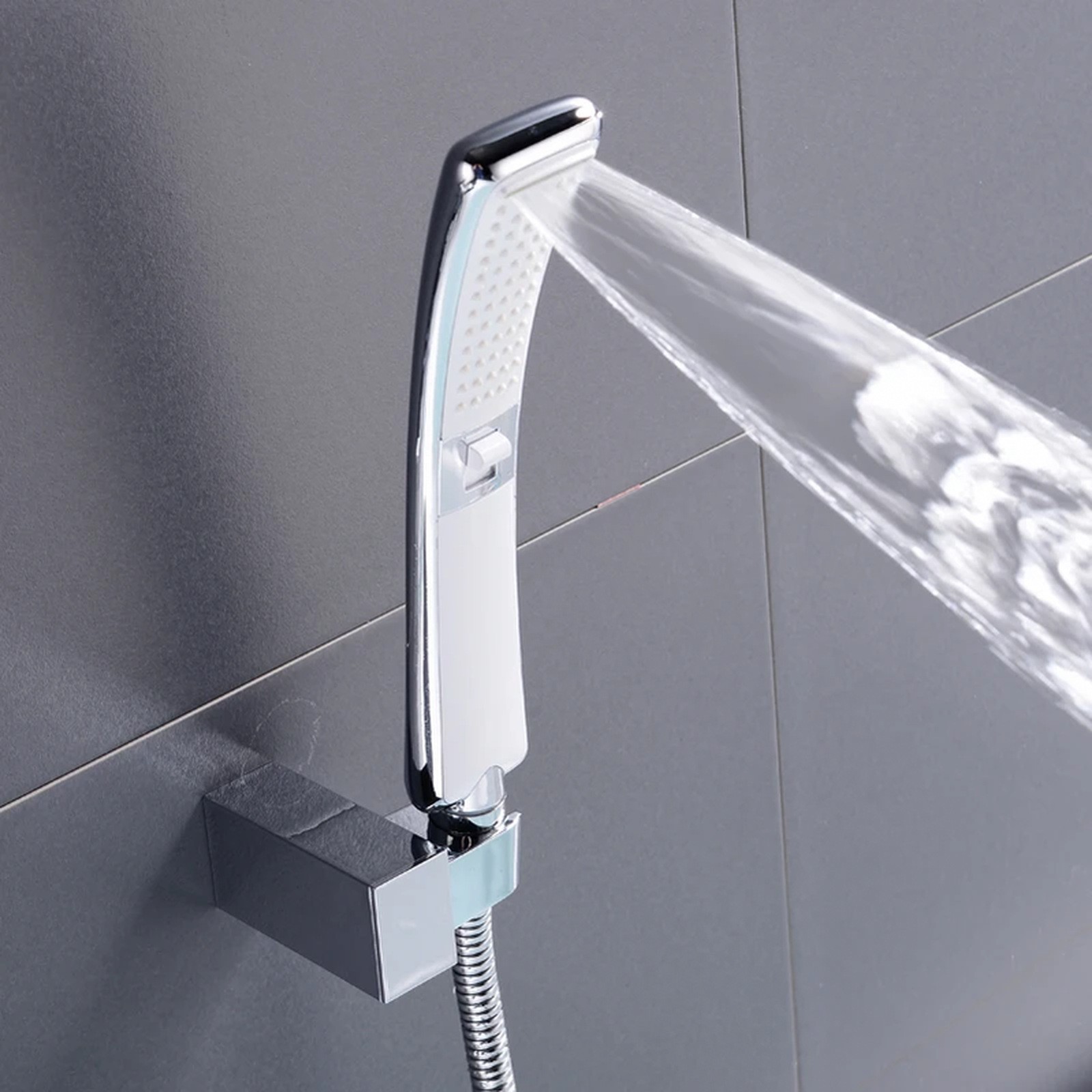 Waterfall 2 Function Hand Held Shower Head High Pressure Rain Shower Sprayer