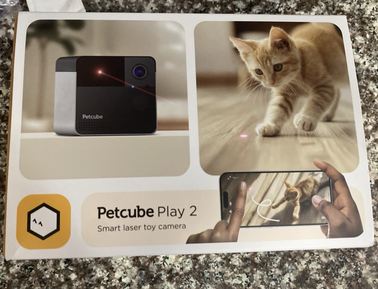 Petcube Play 2 Wi-Fi Pet Camera with Laser, 1080P HD Video, 2-Way Audio