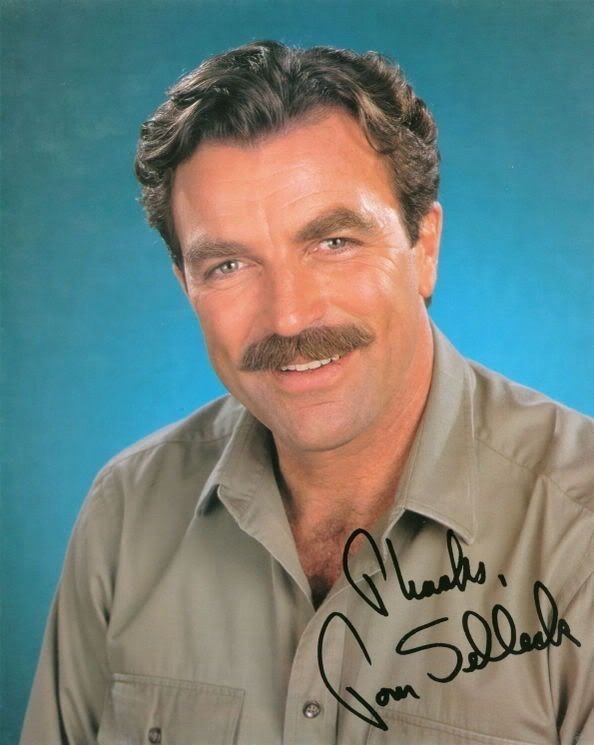 TOM SELLECK Autograph REPRINT Signed Photo8.5x11 Paper Luster