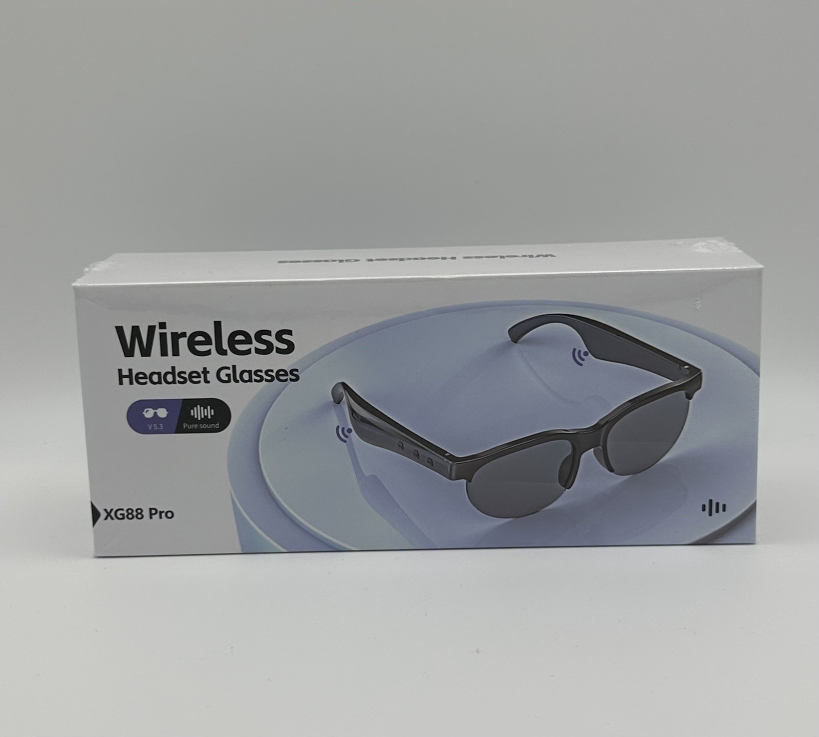 New Sealed Wireless Bluetooth Headset Tinted Sun Glasses XG88 Pro