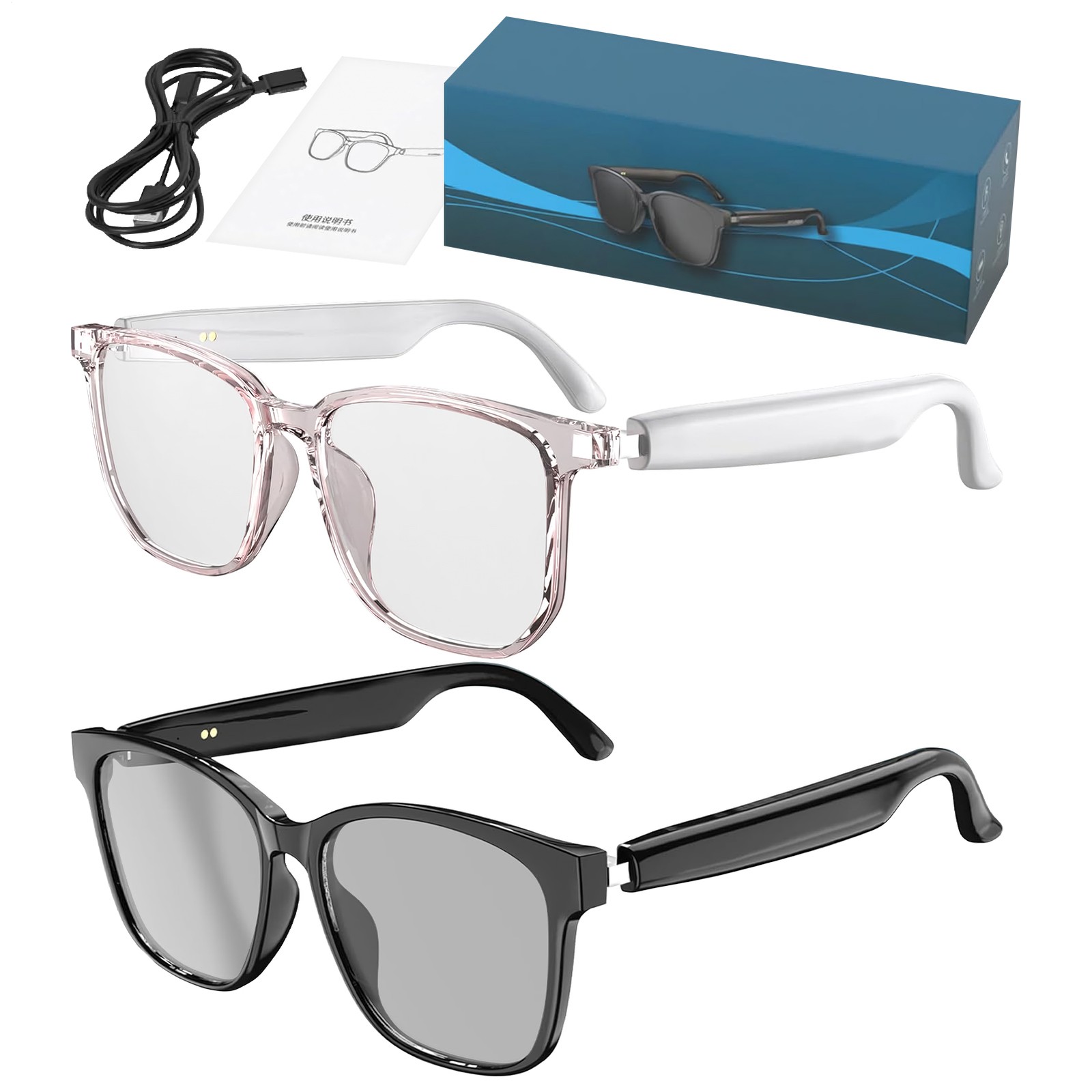 Ai Translation Glasses Language Translation Glasses Wireless Music Boosted