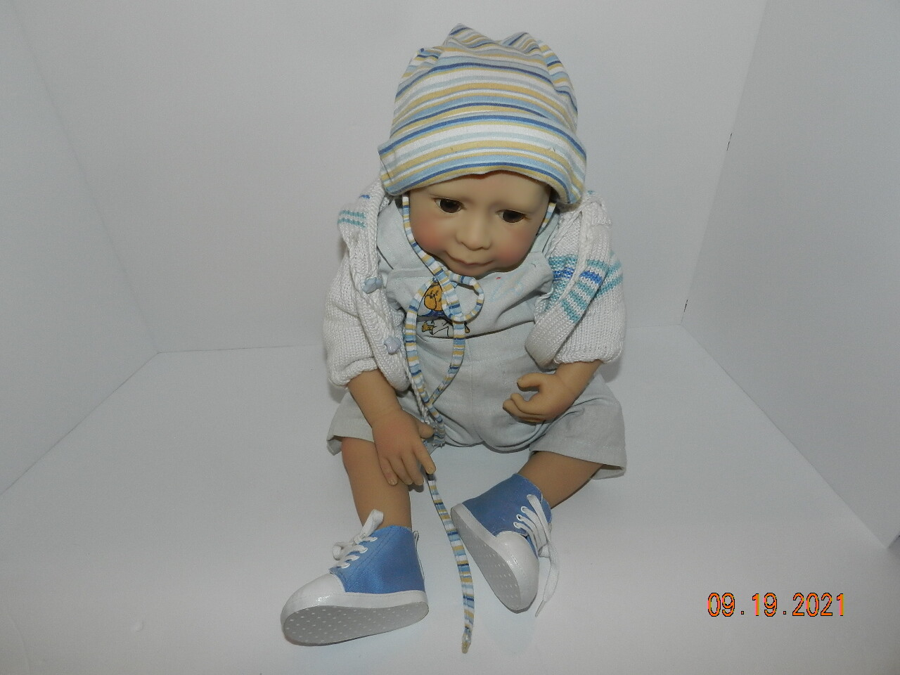 E. Jallouy 2006 Reborn Baby Doll Lifelike Boy Newborn doll 2006 136/350