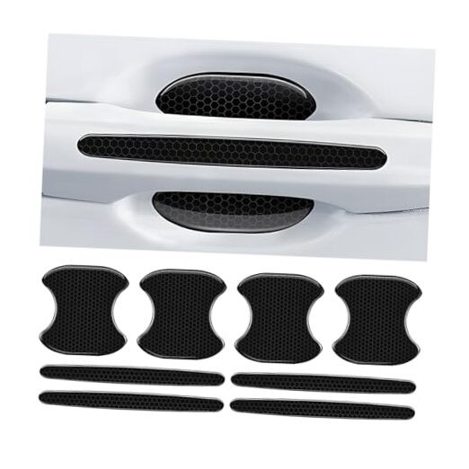  8Pcs Car Door Handle Bowl Sticker, Reflective Car Door Handle Paint Scratch 