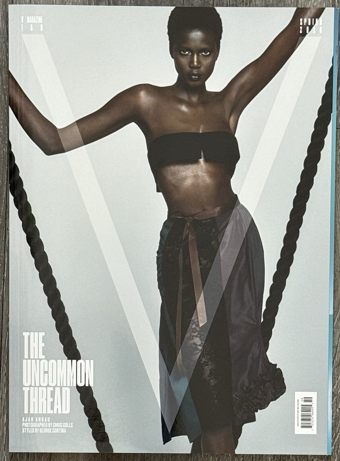 V MAGAZINE - ISSUE #159-SPRING  2026-THE UNCOMMON THREAD-AJAH ANGAU-BRAND NEW
