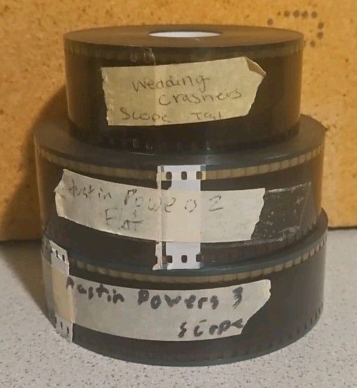 35mm Movie Film Trailer Lot Of 3 Wedding Crashers Austin Powers 2, 3 Goldmember 