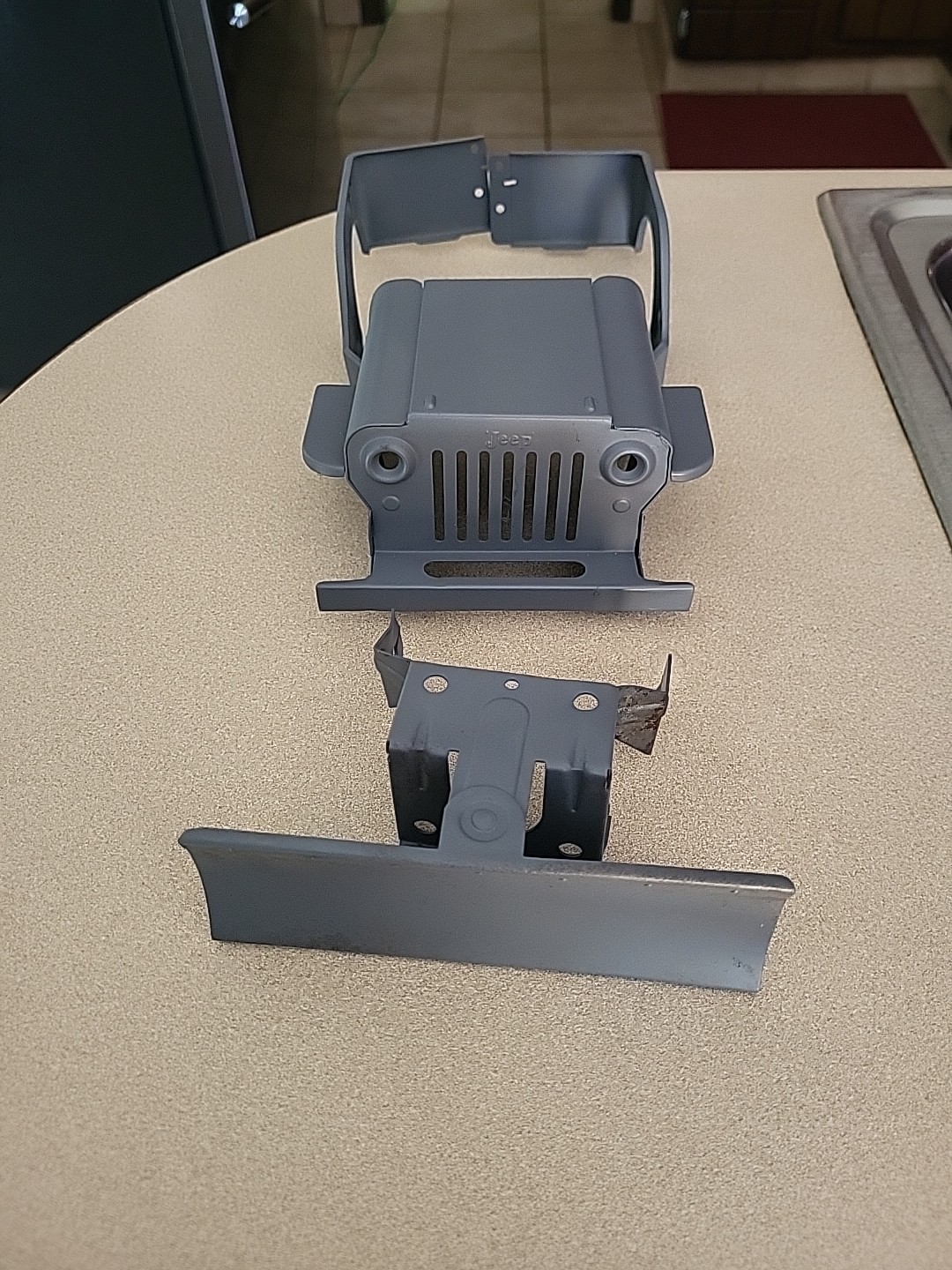 Vintage 1960'S Tonka Jeep Body  And Plow  Sandblasted  And Primed