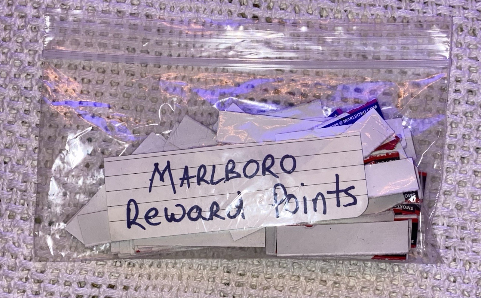 Marlboro Rewards 280 Codes 28000 Points Unused