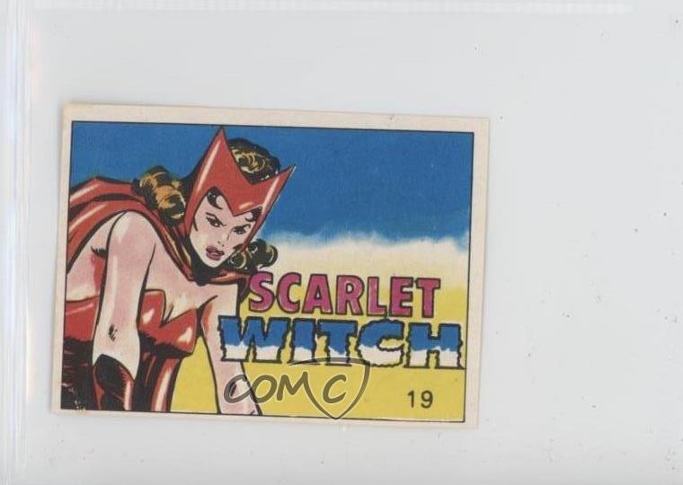 1980 Marvel Super Hero Stickers Venezuela Scarlet Witch #19 0df7
