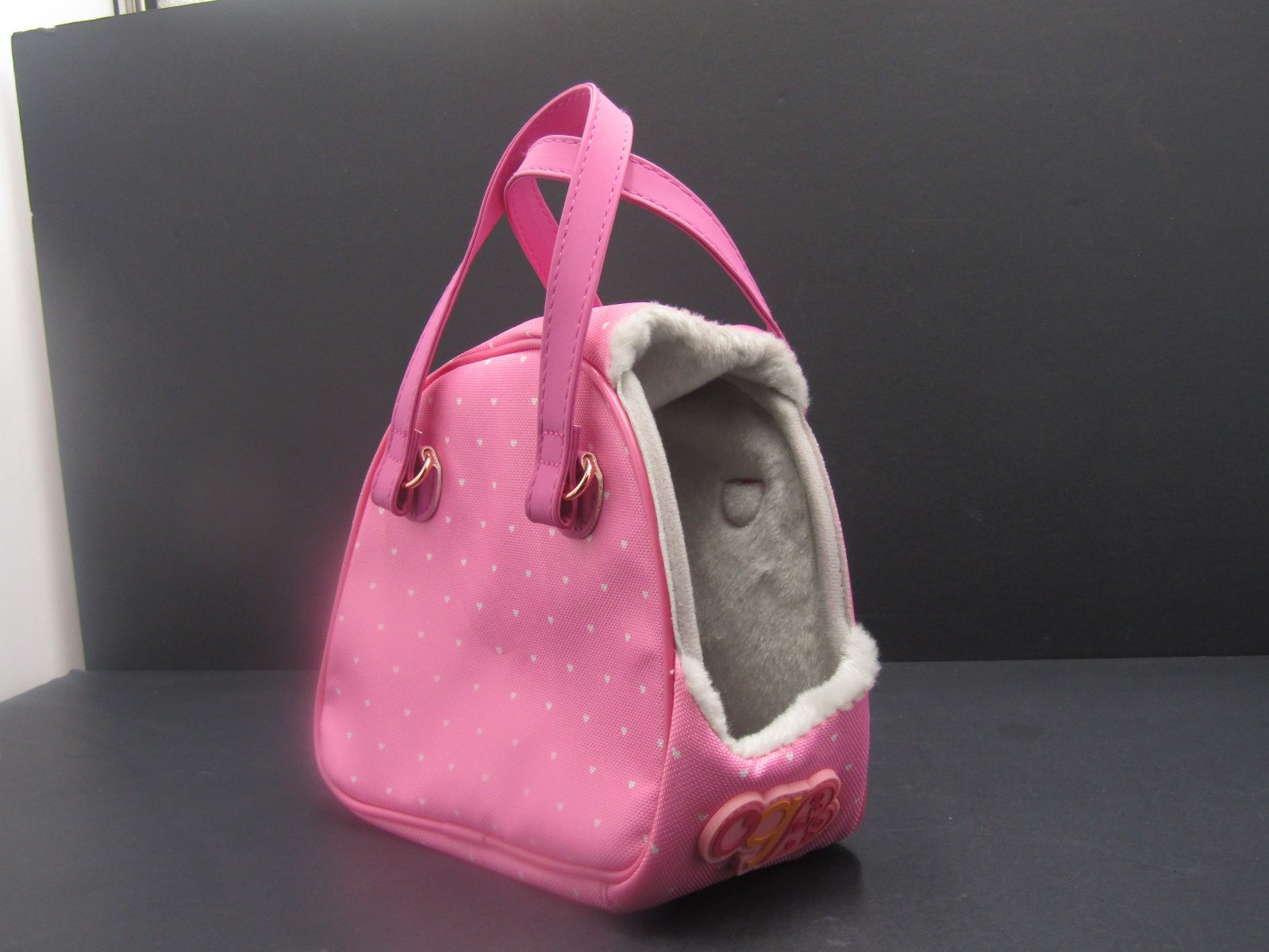 Our Generation Pet Carrier Purple Pawprints Hop In 18" Doll Accessory Dog Cat