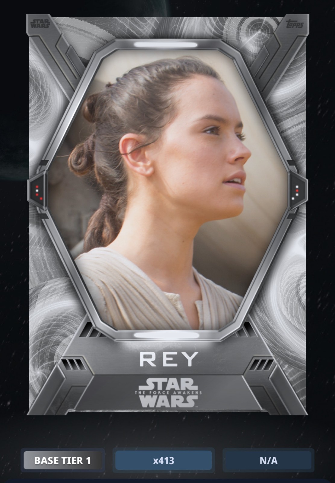 Topps Star Wars Card Trader Rey x500 Base Tier 1 Series 1 2026 DIGITAL