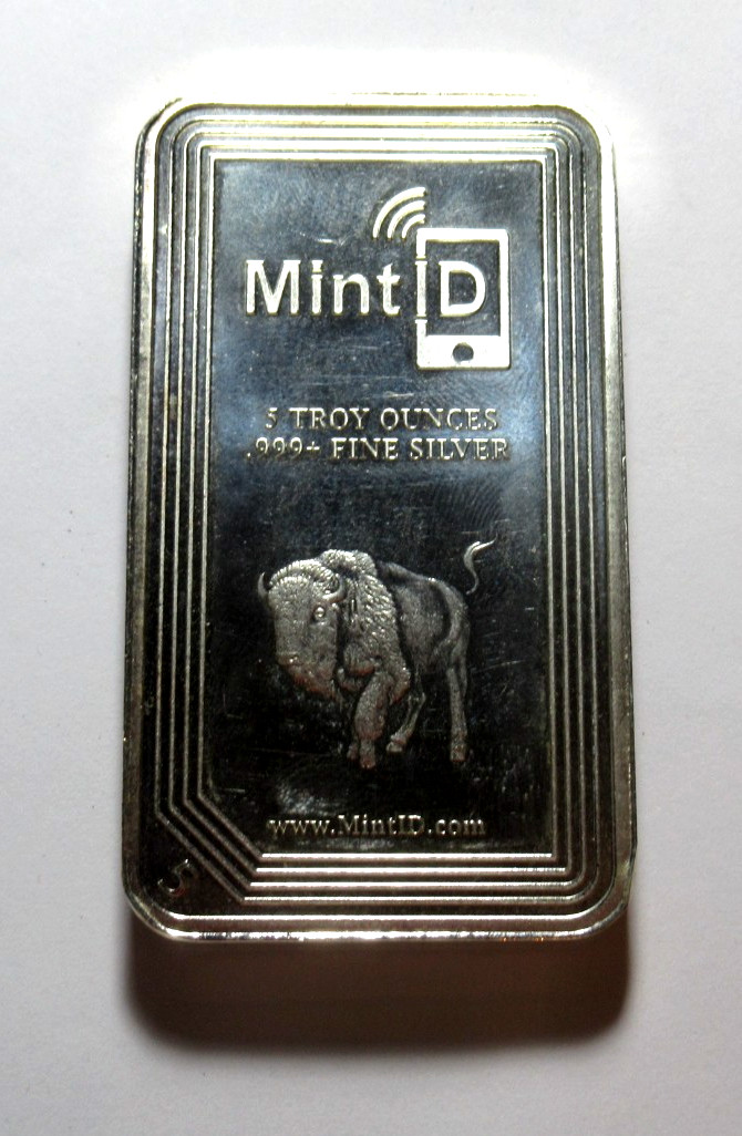 5 oz Mint ID Buffalo .999 Silver Bar