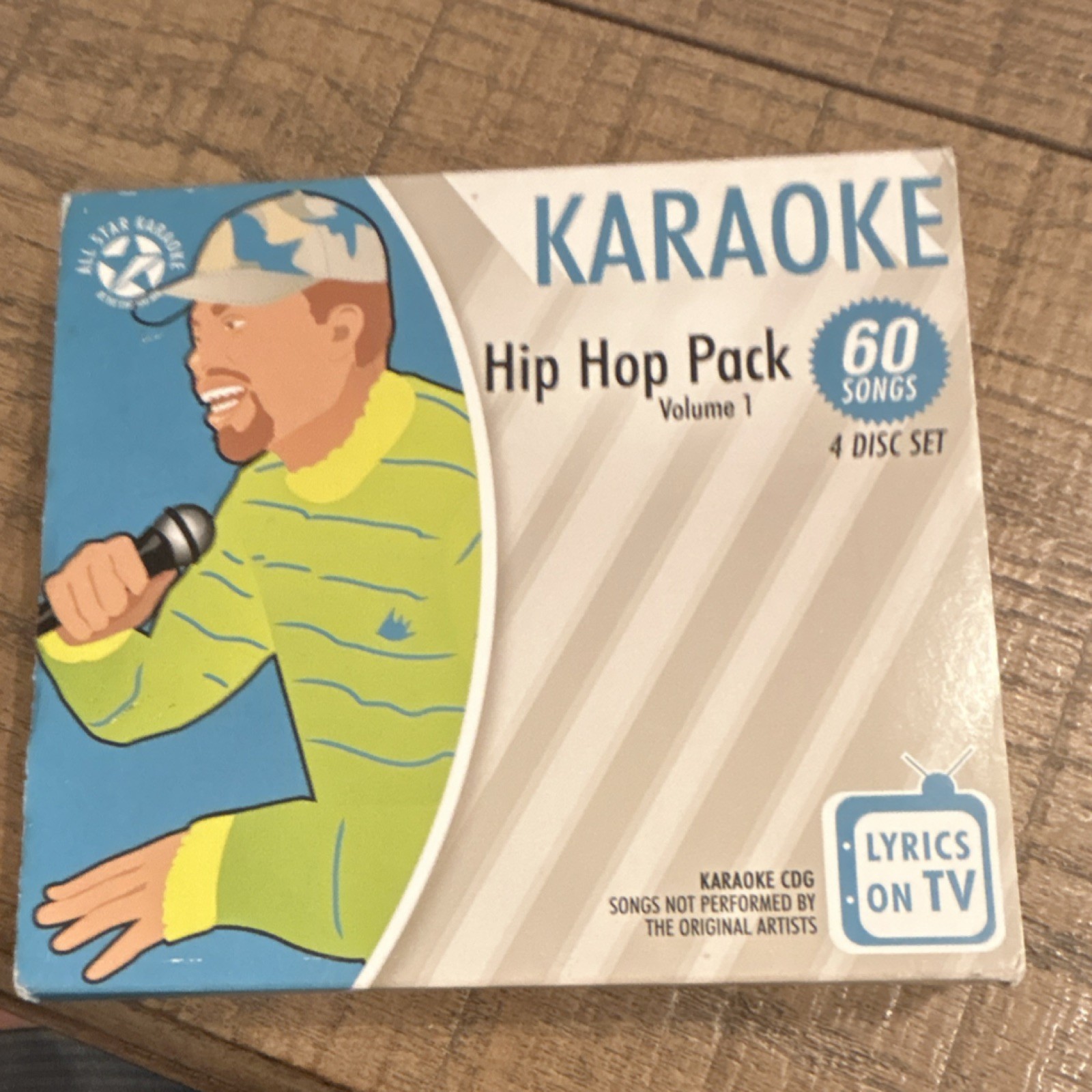 All Star Karaoke Hip Hop CD+G 4 Disc Set Volumes 1 & 2 English ASK-6013