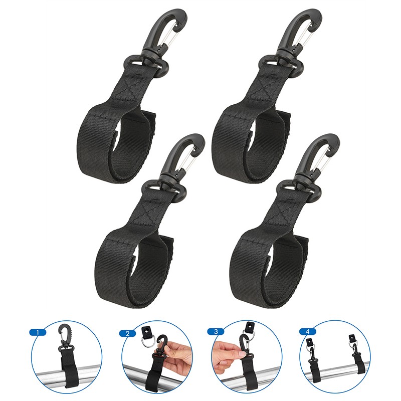 2Pair Kayak Paddle Keeper Drop Shipping Boat Oar Webbing Strap Clip Snap