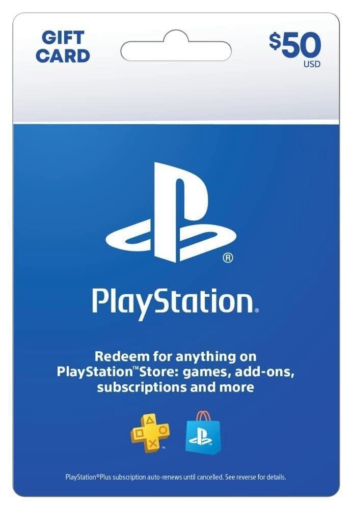 Sony Playstation Store $50 Psn Gift Card.gift - Ps5 Ps4 Ps3.. game 