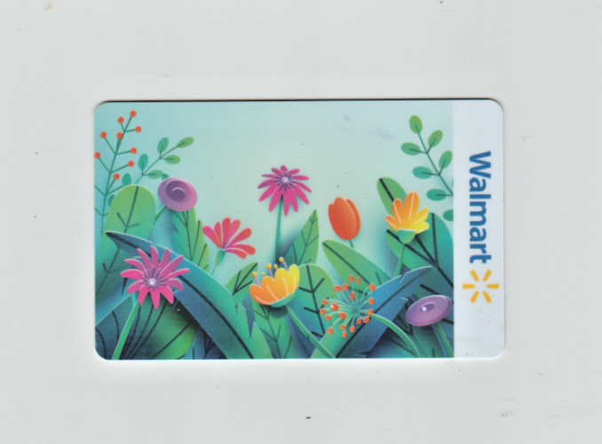 Collectible Walmart Gift Card -Spring Flowers Happy Blooms - No  Value FD108787
