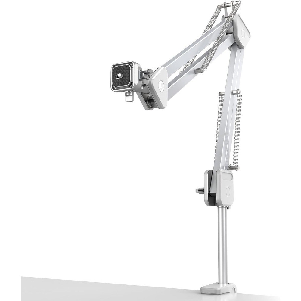 Overhead Camera Mount with Magic Arm and Ball Head 360 Rotatable Desk Tripod for