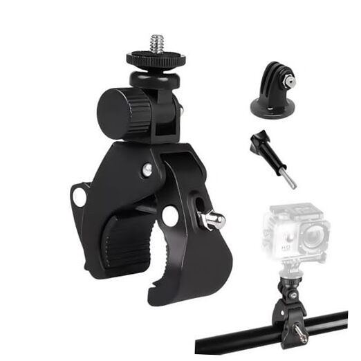 PIEPIE Action Camera Mount Clamp, Bike/Motorcycle Handlebar Clamp Adapter for 