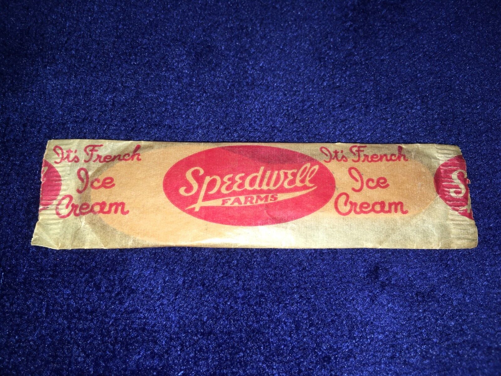 Sealed Speedwell Farms Ice Cream Spoon Slade Street Fall River Massachusetts Vtg