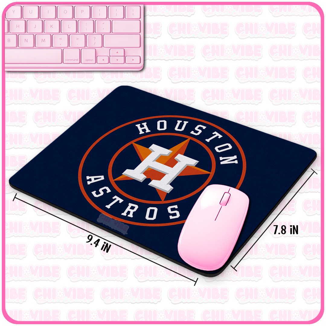 Astros Mousepad Computer Mouse Laptop Non-slip Desk Home Office Houston Baseball