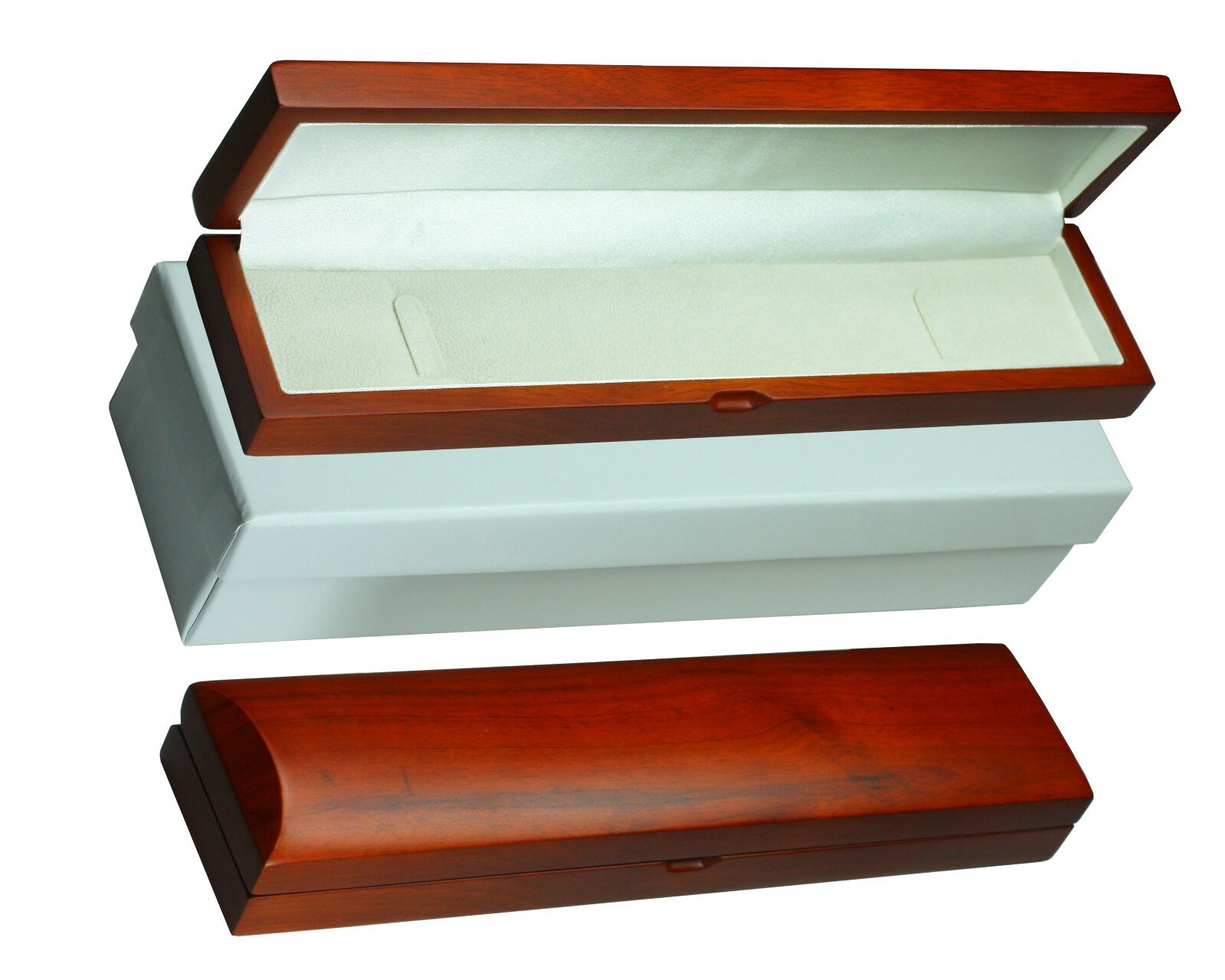 Solide Acajou Bracelet / Montre Boîte en Bois Cadeau Bijoux Boîte Haute Qualité