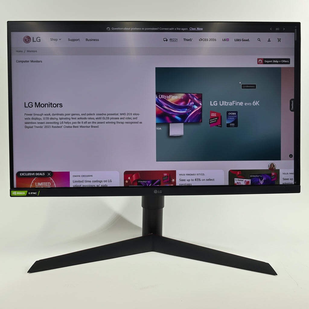 LG 27" 27GL83A UltraGear QHD Gaming Monitor 144Hz Refresh Rate