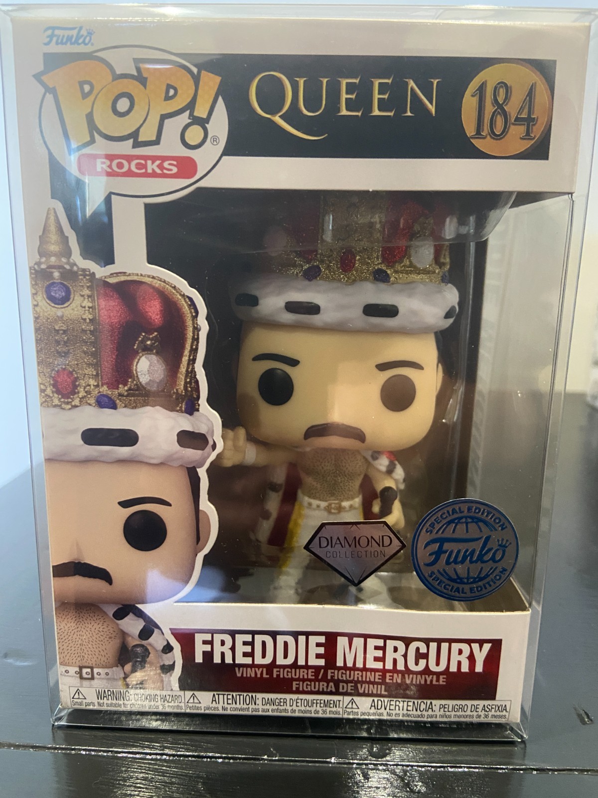 Funko Pop Rocks - Queen - Freddie Mercury 184 Special Edition Diamond Collection